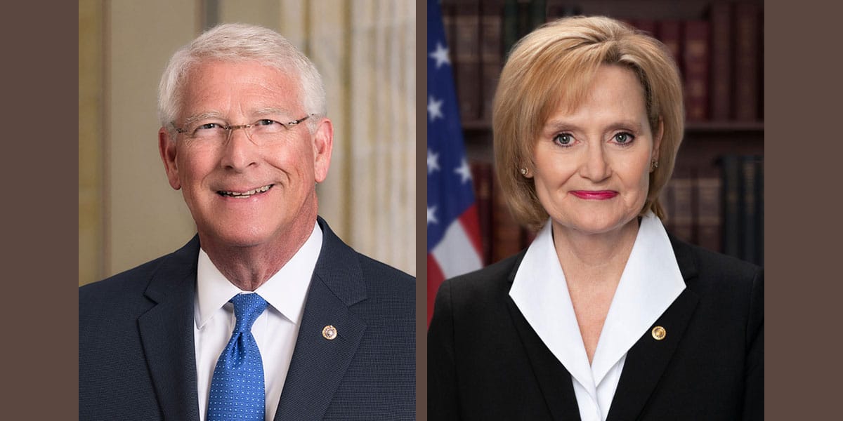 U.S. Senators Roger Wicker and Cindy Hyde-Smith