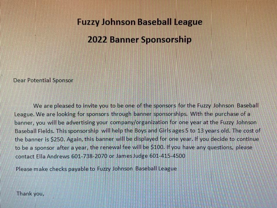 Fuzzy Johnson baseball