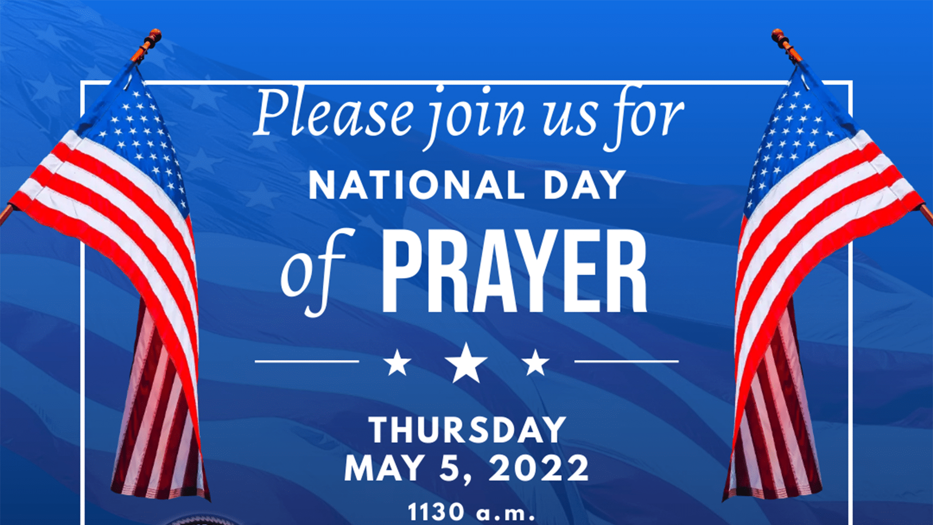 National Day of Prayer flyer