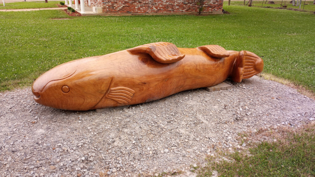 Eli Pride of the Yazoo river sculpture