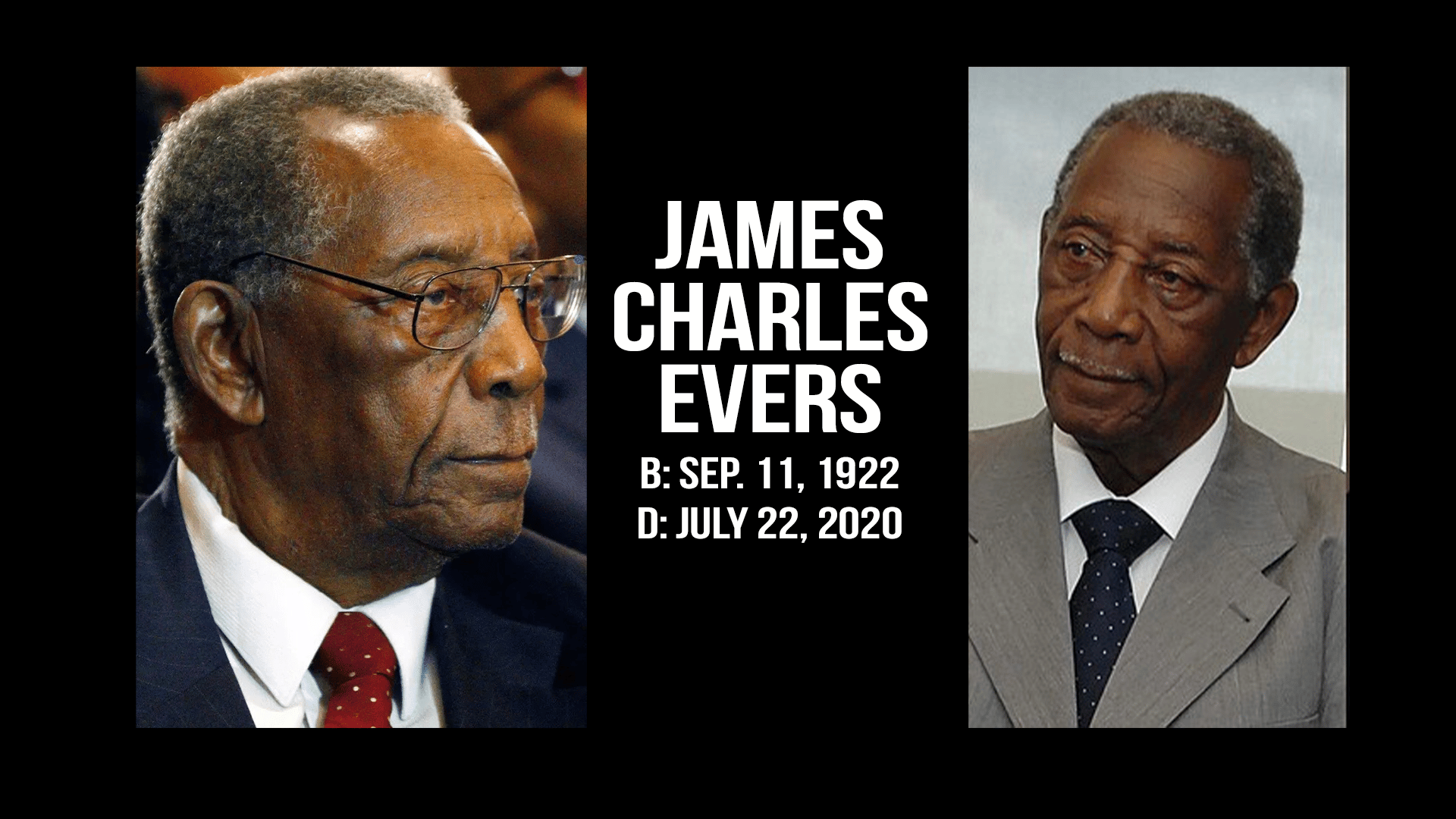 James Charles Evers historic sign