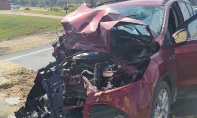 Car crash scene on 61 south