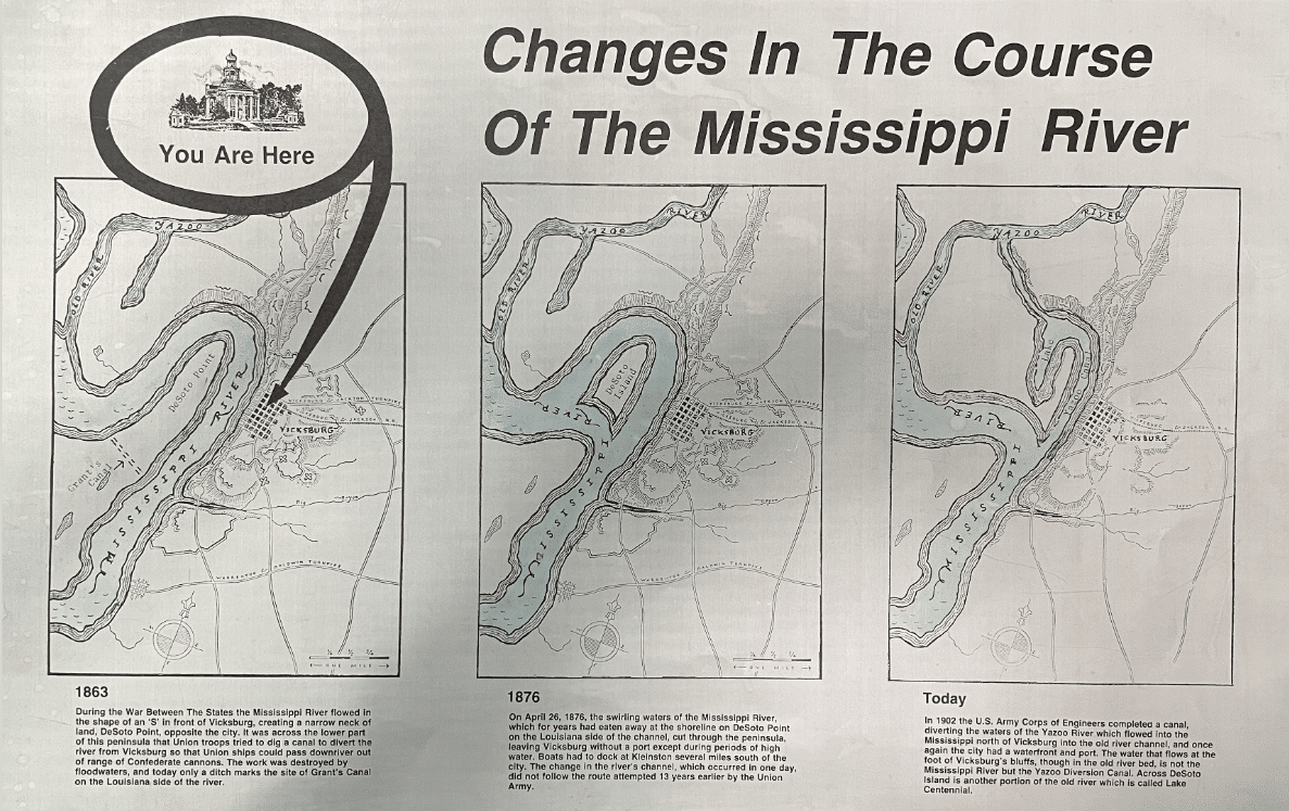 The Mississippi River changed course overnight