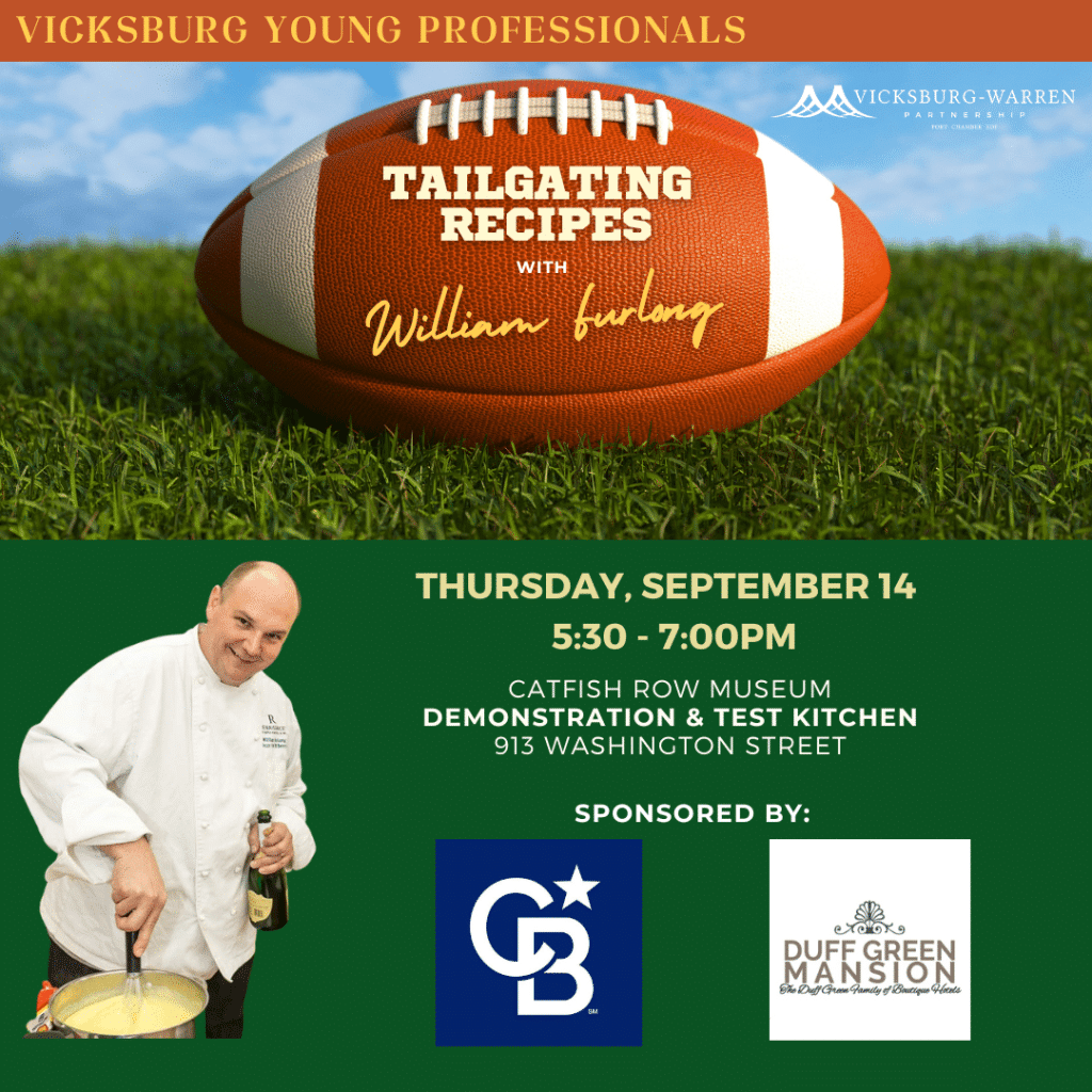 Vicksburg Young Professionals Event flyer