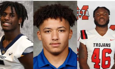 L-R Trey Hall, Brandon Gilliam and Malik Sims