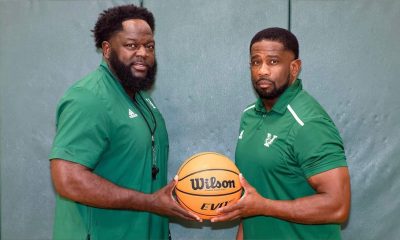 L-R VJHS Head Coach Jerdon Hardiman and Assistant Coach Larry Carter Jr: