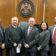 L-R ADA Mike Warren, Judge James Chaney, DA Ricky Smith, ADA Liem Walker and ADA Branan Southerland