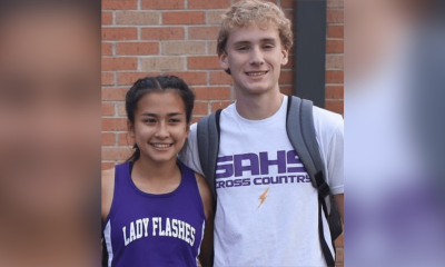 L-R Samantha Edwards and Walker Lambiotte