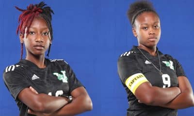 L-R Trinity McGloster and Amari Johnson