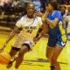Camara Evans dribbling