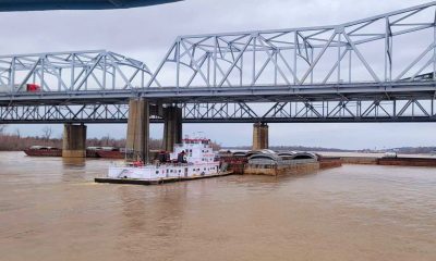 barge hits bridge