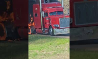 18 wheeler fire
