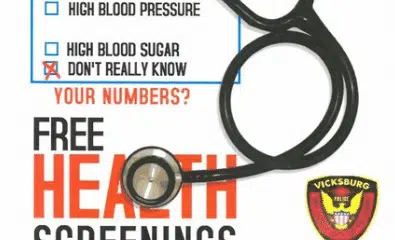 Free health screening at Vicksburg PD