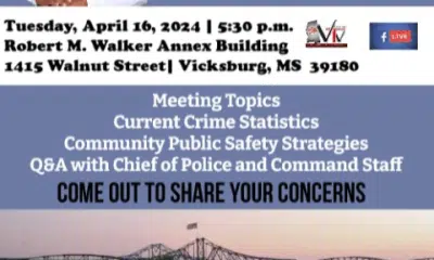 Vicksburg Police Department holding town hall meeting