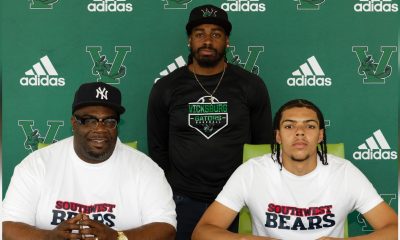 Richard Bass, Kealon Bass and Coach Kincaid: Photo by Richard Miller