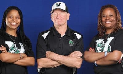 L-R Head Coach Briana Knox, Assistant Coaches Hugh Guest and Tracey Brown: Photo by Alvin Coleman