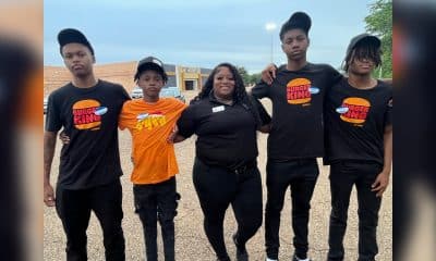 L-R Fabian Moore, Corderrion Valentine, Shakayla Dixon, Devin Banks, and Felton Moore