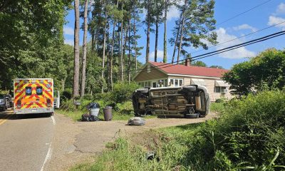 Single Vehicle Rollover crash on halls ferry rd