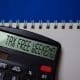 Tax Free Weekend write on the calculator on Office Desk.