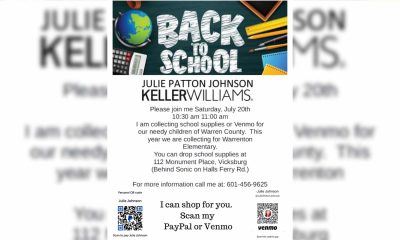 Back to School Drive Julie Patton Johnson Flier