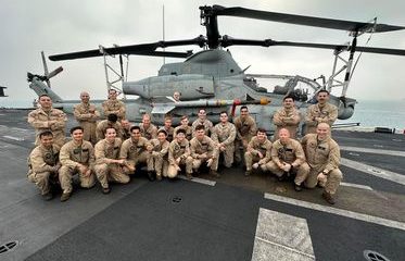 Lance Corporal Kirkley with his unit.