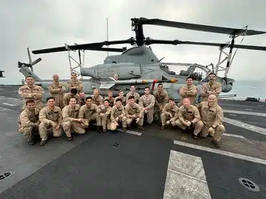 Lance Corporal Kirkley with his unit.