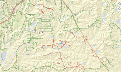 Outage Map of Affected Area