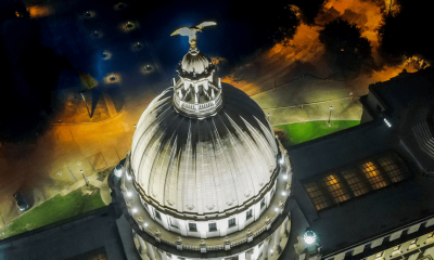 Overhead shot of capital