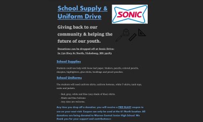 sonic back to school drive