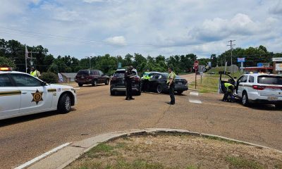 two vehicle crash on halls ferry