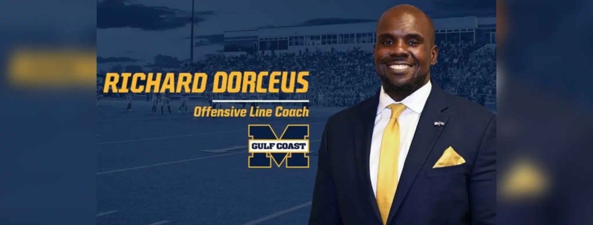 Dorceus joins Gulf Coast football staff