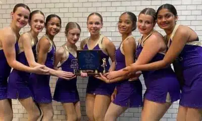 Junior High Flashettes won first place honors on Wednesday