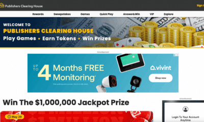 Publishers Clearing House website screenshot