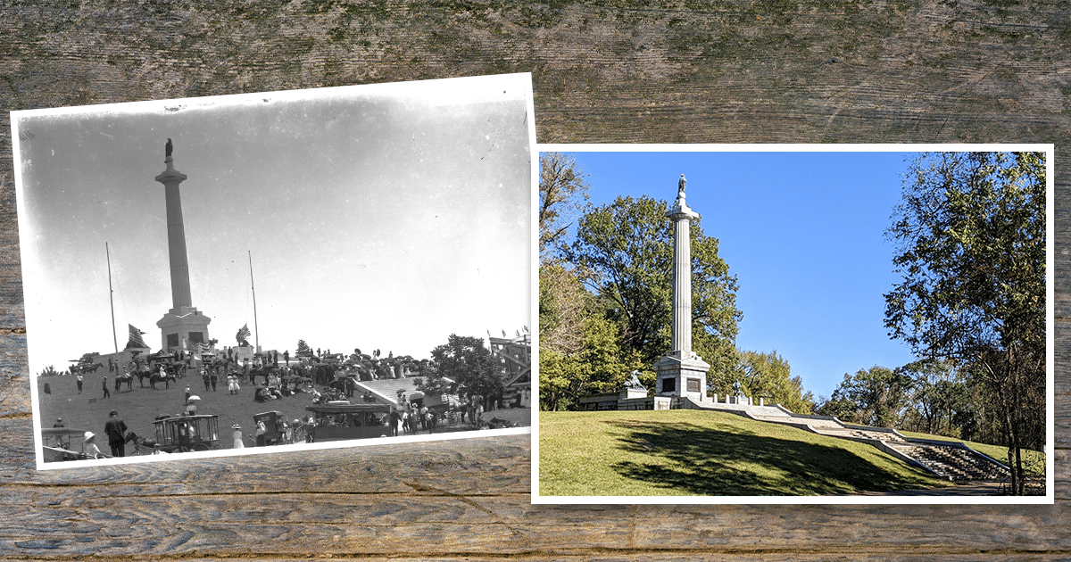 At this place Wisconsin monument