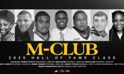 Alexis Hall Adams (Women's Basketball, 1988-91), Deke Adams (Football, 1990-94), Chris Clark (Football, 2003-07), Tracy Lampley (Football, 2009-12), Jeremy Parquet (Football, 2001-04), Johnny Vitrano (Baseball, 1967-70 & Men's Basketball, 1967-70) and Raquel Washington (Women's Track & Field, 2004-06)