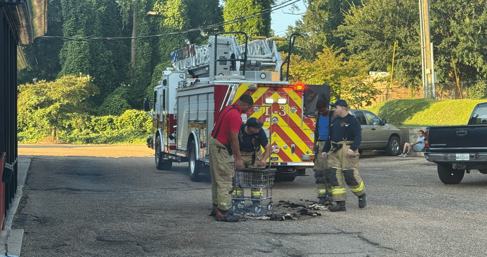 Spontaneous combustion sparks fire response at Vicksburg laundromat Photo Don Hill