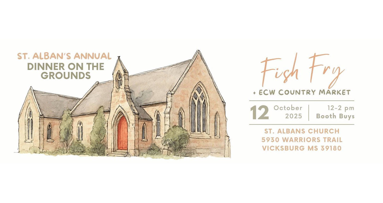 St. Alban’s Episcopal Church Dinner on the Grounds