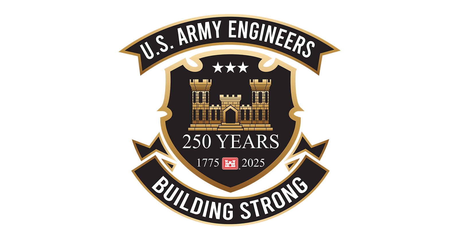 USACE 250 years logo