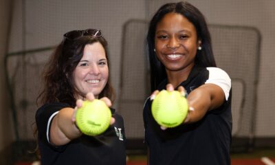 L-R Samantha Bailey and Head Coach Briana Knox: Photo by Richard Miller