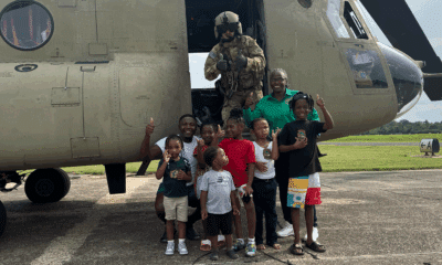 Chinooks land in Vicksburg- Alderwoman Bailey thanks crews, community