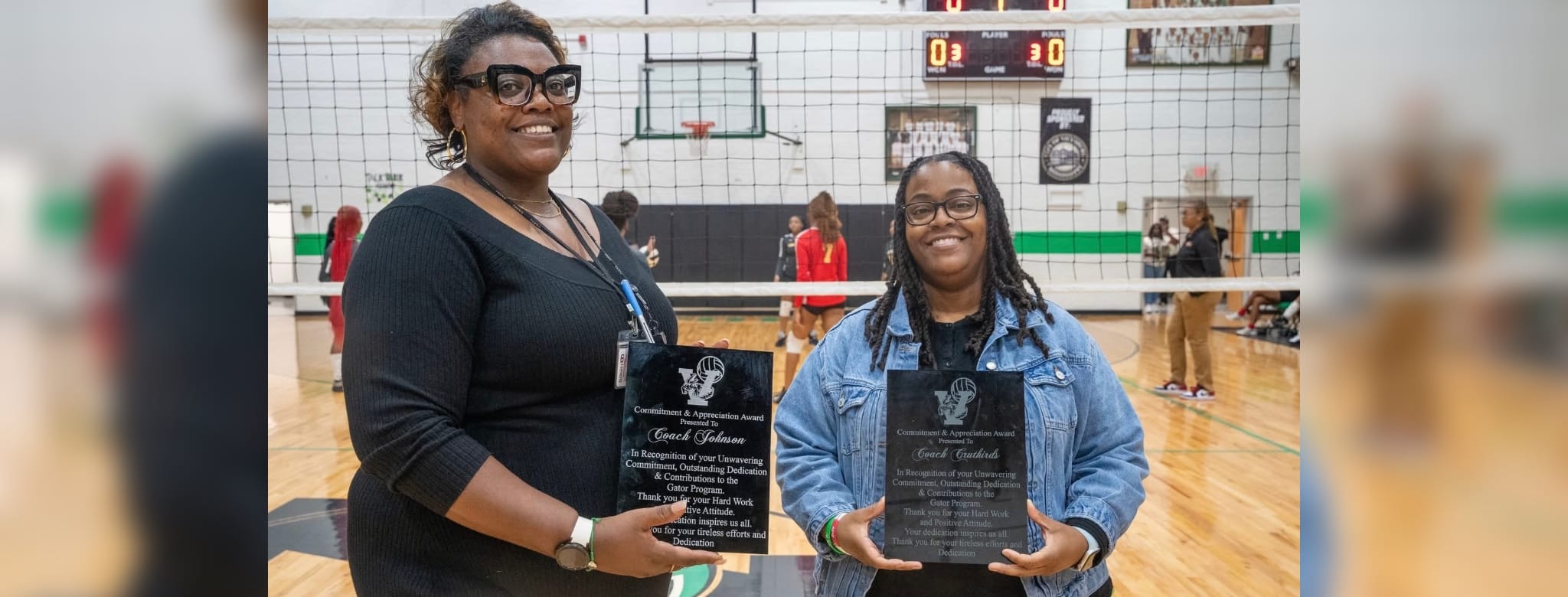 Head Coach Linda Johnson and Assistant Coach Alicia Coach: Photo by Ced Tillman