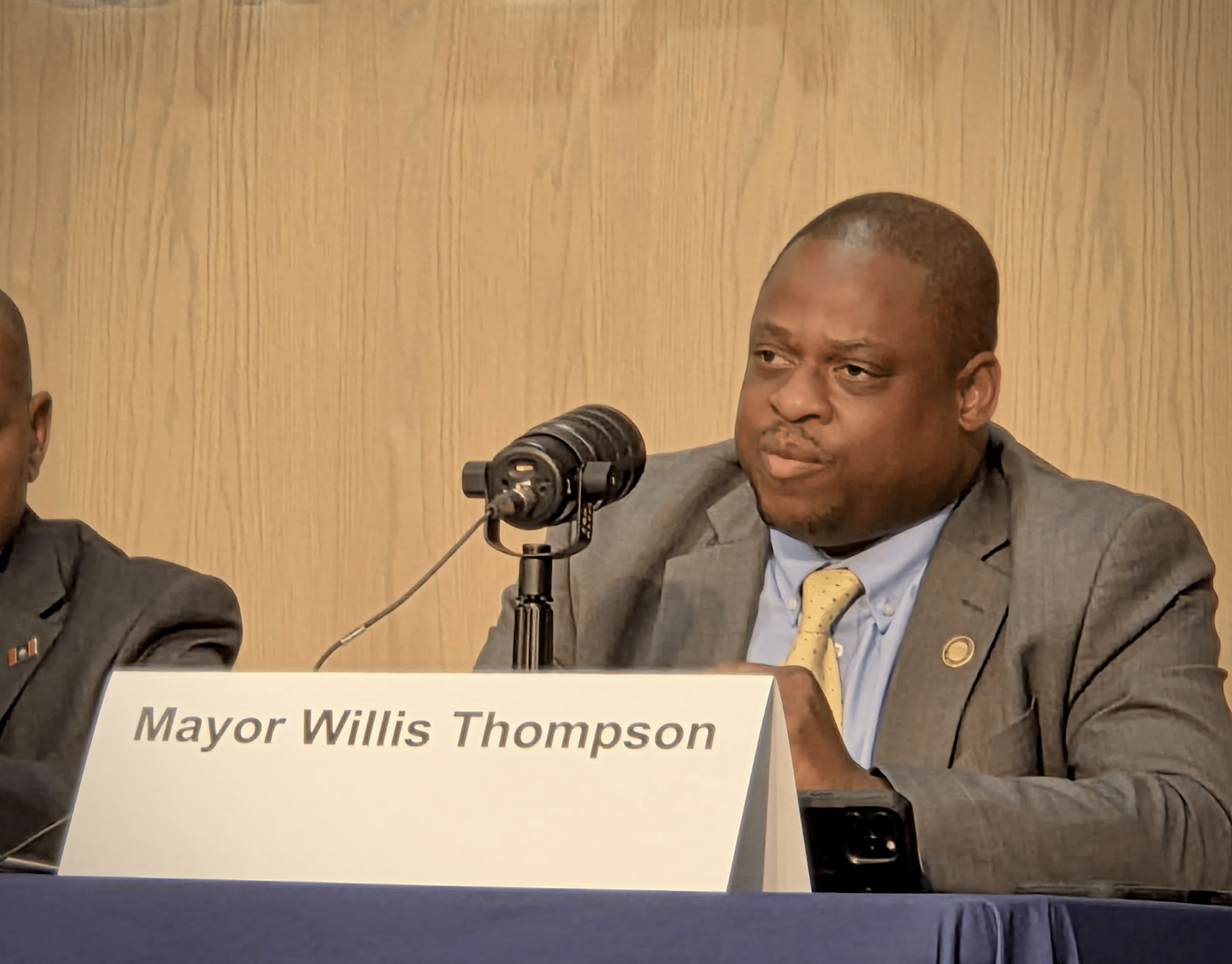 Thompson addresses panel