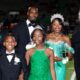 Dr. Robert Lamkin, Derrick Tucker Sr., Janiyah Mazie, Stacey Vaughn, Derrick Tucker Jr., and Derricka Tucker: Photo by Richard Miller
