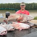 Vicksburg native reels in five huge catfish on the Mississippi