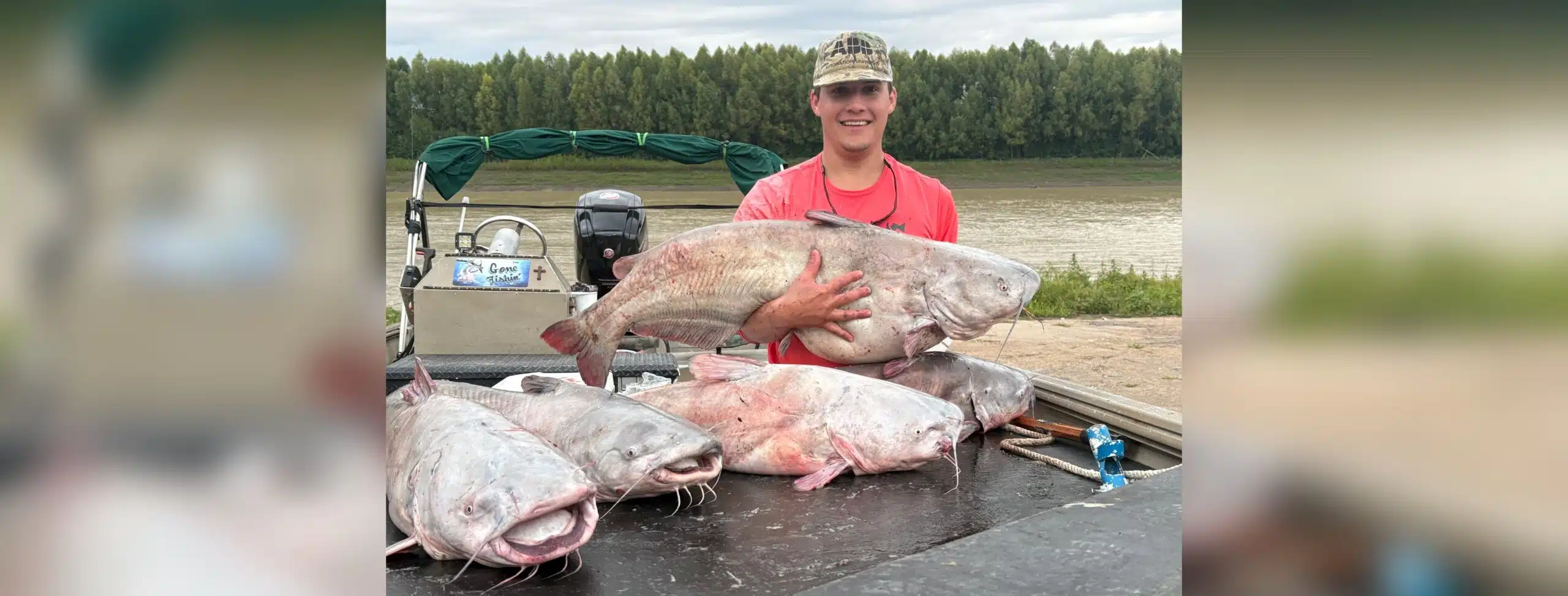 Vicksburg native reels in five huge catfish on the Mississippi