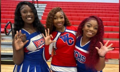 L-R Derriona Gibson, Arie’Elle Slaughter, and Jamisen Cage