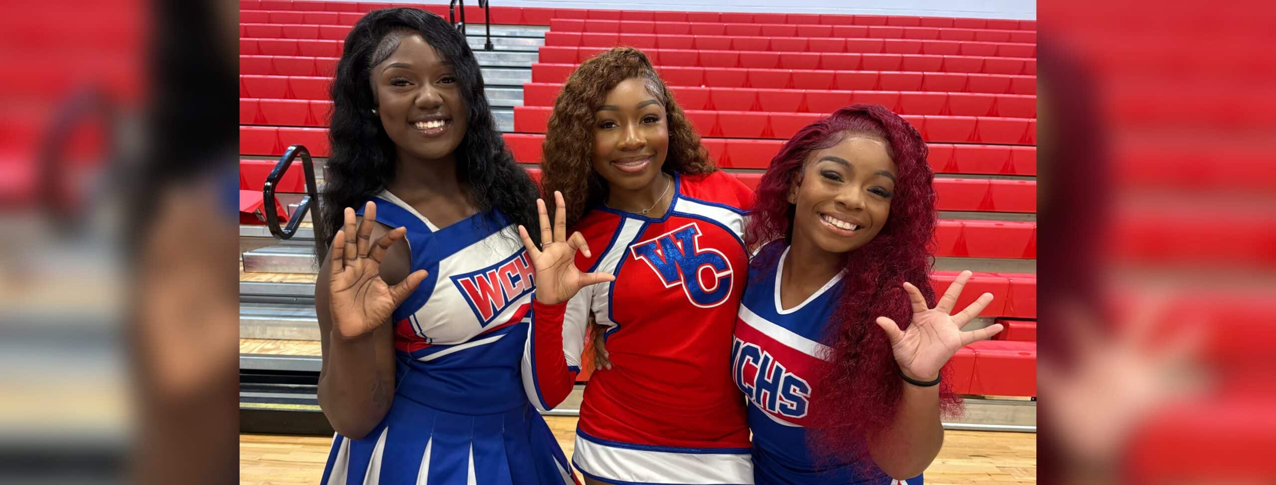 L-R Derriona Gibson, Arie’Elle Slaughter, and Jamisen Cage