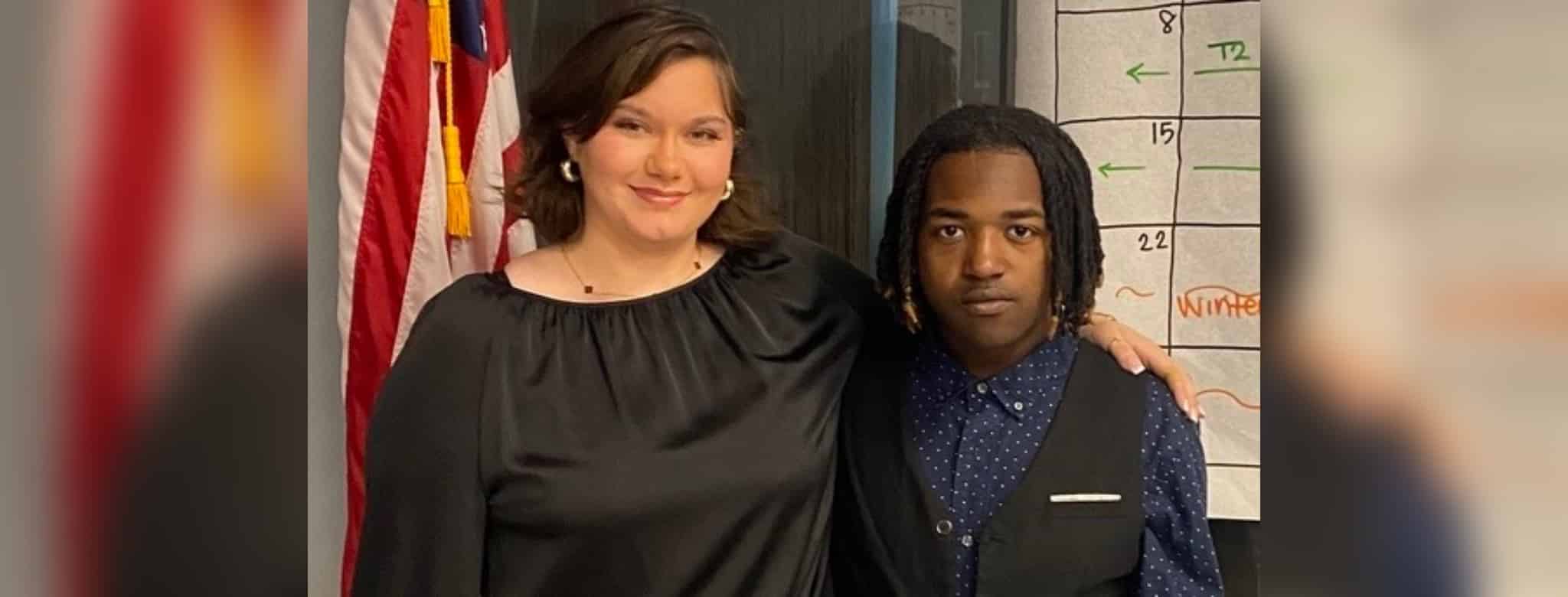L-R Anna Davis and Erion Wilson
