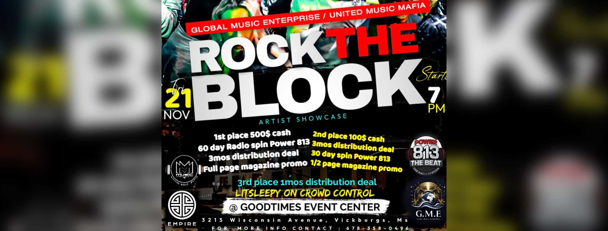 Rock the Block” Artist Showcase