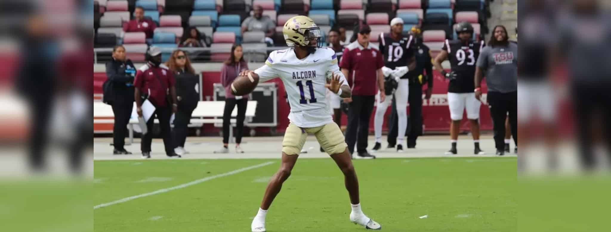 Alcorn football player